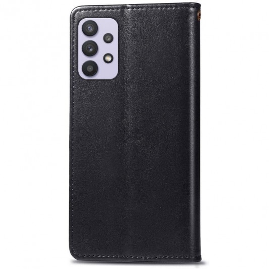 Шкіряний чохол-книжка GETMAN Gallant (PU) для Samsung Galaxy A32 4G Чорний - зображення 4 