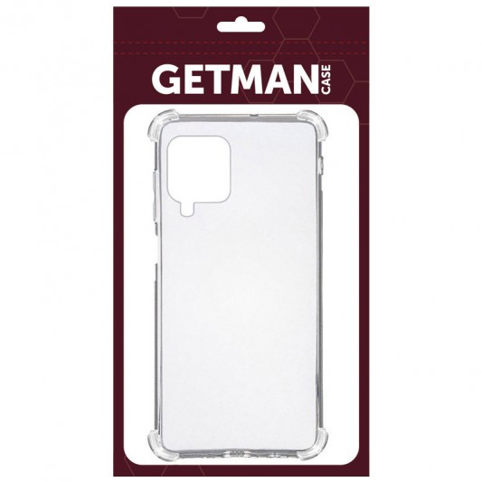 TPU чехол GETMAN Ease logo усиленные углы для Samsung Galaxy A22 4G Бесцветный (прозрачный) - изображение 1