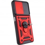 Ударопрочный чехол Camshield Serge Ring для Samsung Galaxy A03s Красный