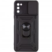 Ударопрочный чехол Camshield Serge Ring для Samsung Galaxy A03s Черный