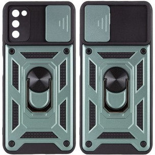 Ударостійкий чохол Camshield Serge Ring для Samsung Galaxy A03s Зелений Ударостійкий чохол Camshield Serge Ring для Samsung Galaxy A03s Зелений