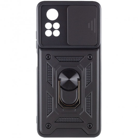 Ударопрочный чехол Camshield Serge Ring для Xiaomi Poco X4 Pro 5G Черный - изображение 1