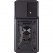 Ударопрочный чехол Camshield Serge Ring для Xiaomi Poco X4 Pro 5G Черный