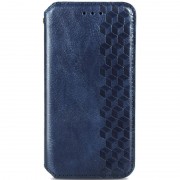 Шкіряний чохол-книжка GETMAN Cubic (PU) для Xiaomi Redmi 10C Синій