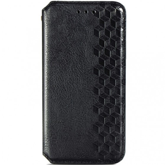 Шкіряний чохол-книжка GETMAN Cubic (PU) для Xiaomi Redmi 10C Чорний