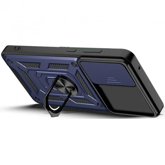 Ударостійкий чохол Camshield Serge Ring для Samsung Galaxy S23 Синій - зображення 1 
