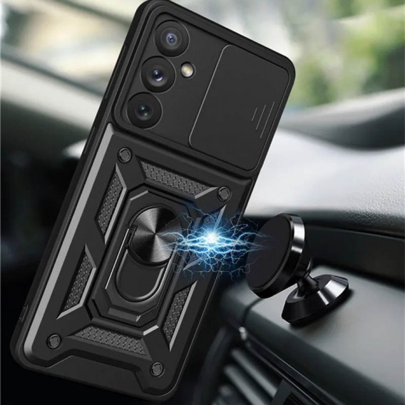 Ударостійкий чохол Camshield Serge Ring для Samsung Galaxy S23 Чорний