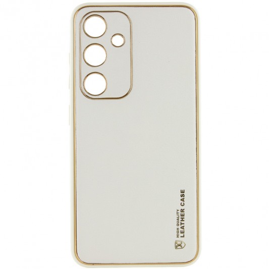 Шкіряний чохол Xshield для Samsung Galaxy S23 Білий / White