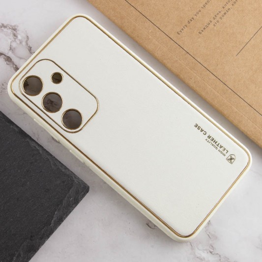 Шкіряний чохол Xshield для Samsung Galaxy S23 Білий / White - зображення 3 