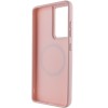 TPU чохол Bonbon Metal Style with MagSafe для Samsung Galaxy S22 Ultra Рожевий / Light Pink