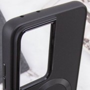 TPU чохол Bonbon Metal Style with MagSafe для Samsung Galaxy S22 Ultra Чорний / Black