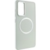 TPU чохол Bonbon Metal Style with MagSafe для Samsung Galaxy S23 Білий / White