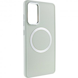 TPU чохол Bonbon Metal Style with MagSafe для Samsung Galaxy S23 Білий / White