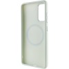 TPU чохол Bonbon Metal Style with MagSafe для Samsung Galaxy S23 Білий / White