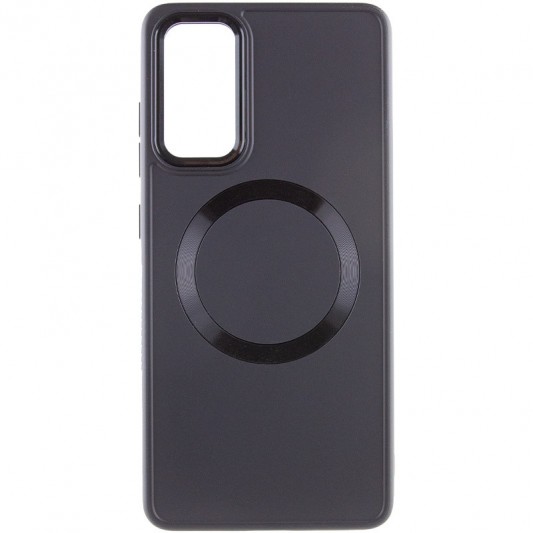 TPU чехол Bonbon Metal Style with MagSafe для Samsung Galaxy S23 Черный / Black - изображение 1