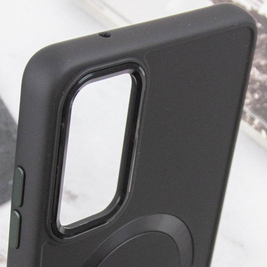 TPU чехол Bonbon Metal Style with MagSafe для Samsung Galaxy S23 Черный / Black - изображение 4