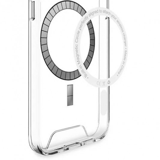 Чехол TPU Space Case with MagSafe для Samsung Galaxy S23 Ultra Прозрачный - изображение 1