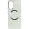 TPU чехол Bonbon Metal Style with MagSafe для Samsung Galaxy S23 FE Белый / White