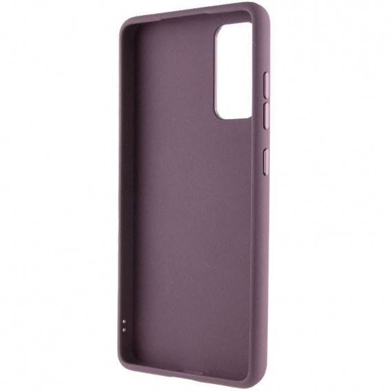 TPU чехол Bonbon Metal Style with MagSafe для Samsung Galaxy S23 FE Бордовый / Plum