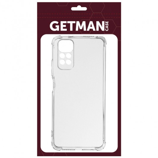 TPU чохол GETMAN Ease logo посилені кути Full Camera для Xiaomi Redmi Note 11 Pro 4G/5G / 12 Pro 4G Безбарвний (прозорий) - зображення 3 
