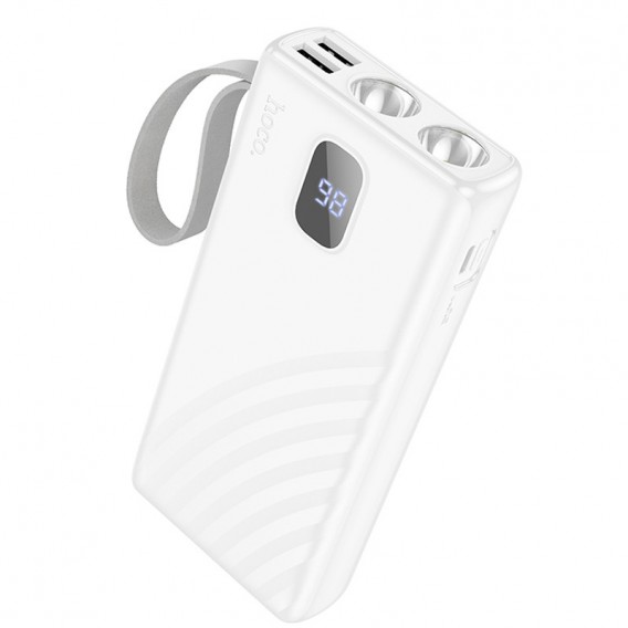 Портативний ЗП Power Bank Hoco J129A Nature flashlight 20000 mAh White