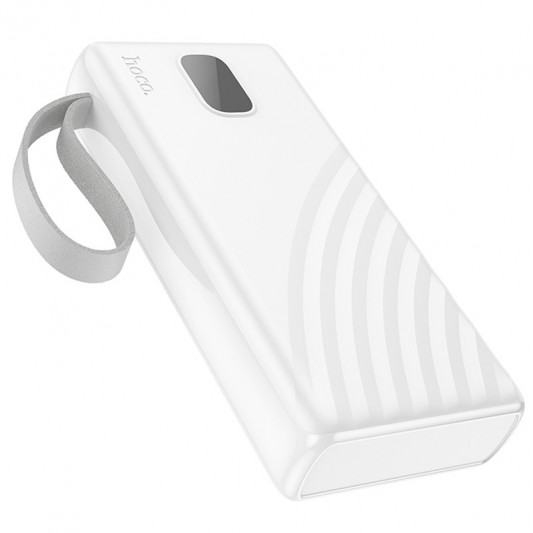 Портативний ЗП Power Bank Hoco J129A Nature flashlight 20000 mAh White - зображення 1 