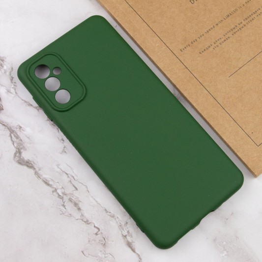 Чохол Silicone Cover Lakshmi Full Camera (AA) для Samsung Galaxy A34 5G Зелений / Dark green - зображення 3 