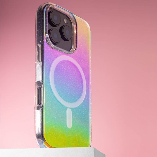 Чохол TPU Galaxy Sparkle (MagFit) для Apple iPhone 16 Pro Max (6.9") Chroma+Glitter - зображення 1 