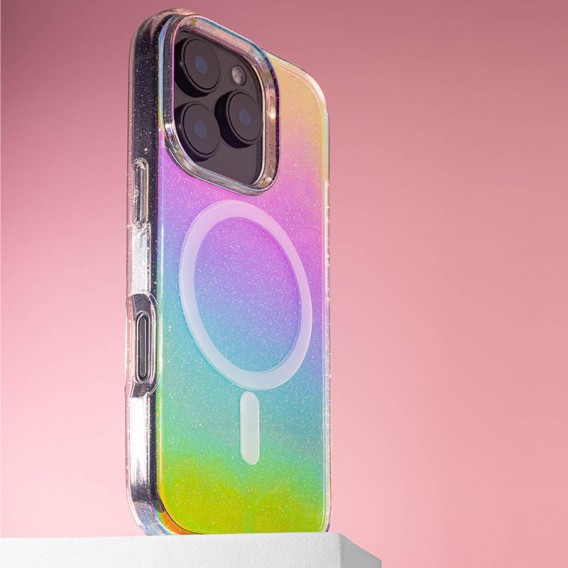 Чохол TPU Galaxy Sparkle (MagFit) для Apple iPhone 16 Pro Max (6.9") Chroma+Glitter