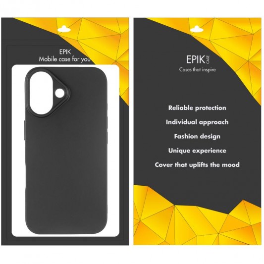 Чохол TPU Epik Black для Apple iPhone 16 Plus (6.7") Чорний - зображення 5 