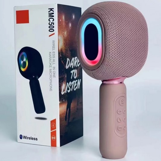 Караоке Мікрофон-колонка KMC500 Pink - зображення 1 