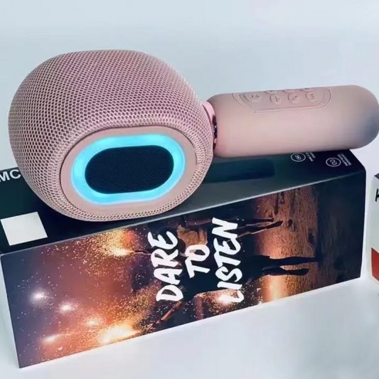 Караоке Мікрофон-колонка KMC500 Pink - зображення 2 