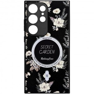 TPU+PC чохол Secret Garden with MagFit для Samsung Galaxy S23 Ultra Black