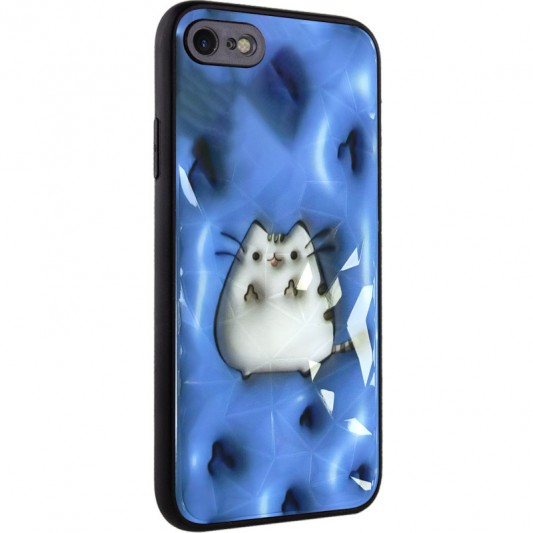 TPU+PC чехол Prisma Fluffie для Apple iPhone 7 / 8 / SE (2020) (4.7") Pusheen - изображение 2