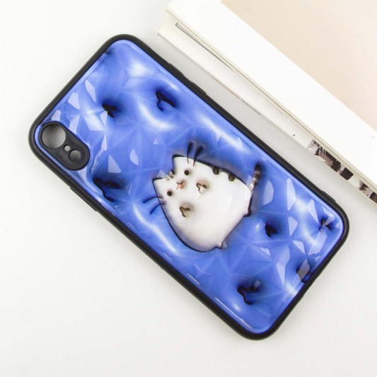 TPU+PC чехол Prisma Fluffie для Apple iPhone XR (6.1") Pusheen - изображение 2