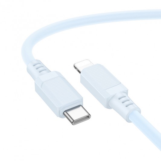 Дата кабель Borofone BX115 Lotto Type-C to Lightning 27W (1m) Blue - изображение 1