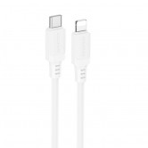 Дата кабель Borofone BX115 Lotto Type-C to Lightning 27W (1m) White Дата кабель Borofone BX115 Lotto Type-C to Lightning 27W (1m) White