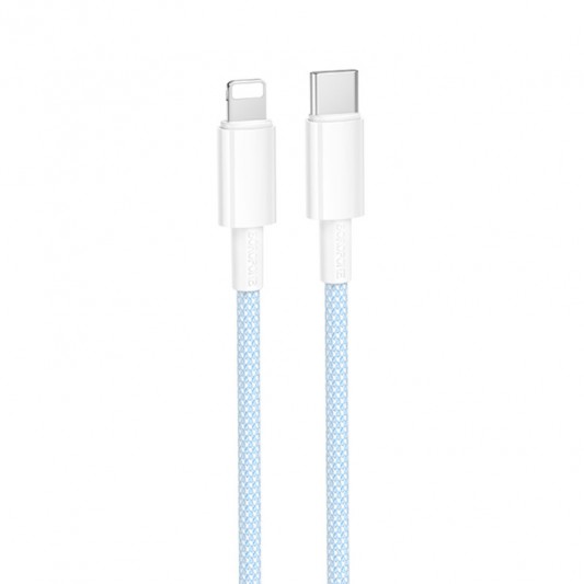 Дата кабель Borofone BX117 Source Type-C to Lightning 27W (1m) Blue