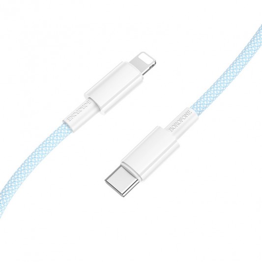 Дата кабель Borofone BX117 Source Type-C to Lightning 27W (1m) Blue - изображение 2