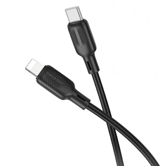 Дата кабель Borofone BX113 Lenny Type-C to Lightning 27W (3m) Black
