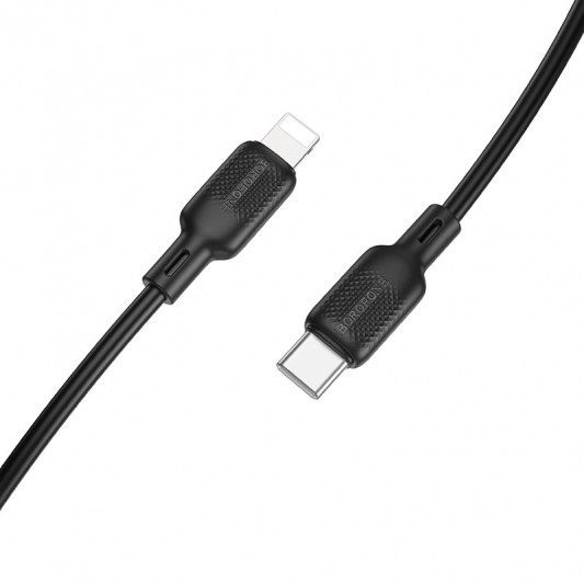 Дата кабель Borofone BX113 Lenny Type-C to Lightning 27W (3m) Black - изображение 3