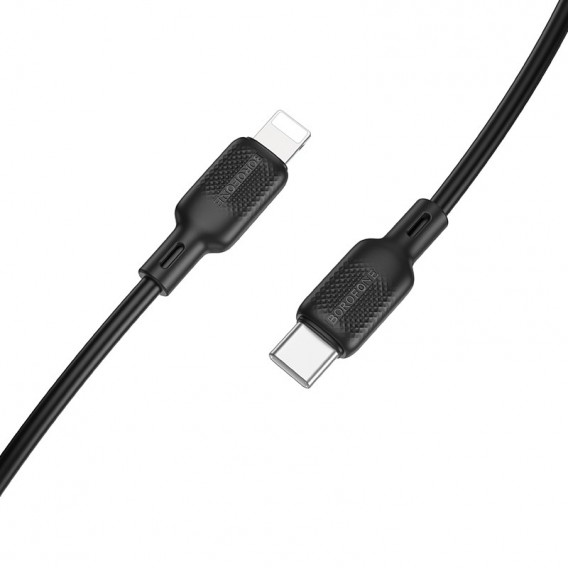 Дата кабель Borofone BX113 Lenny Type-C to Lightning 27W (3m) Black