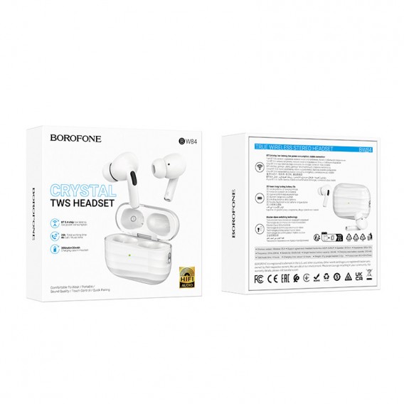 Бездротові TWS навушники BOROFONE BW84 Dream White