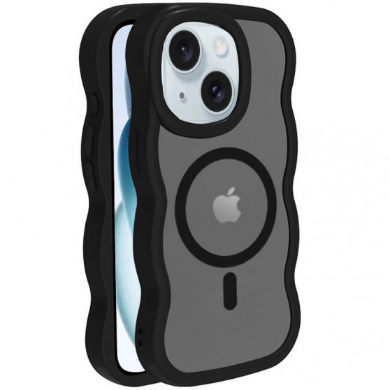 Чехол TPU+PC Undine with MagSafe для Apple iPhone 15 (6.1") Black