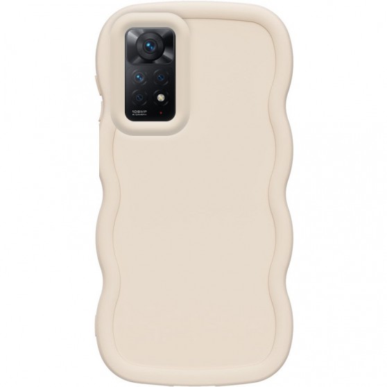 Чехол TPU Ripple для Xiaomi Redmi Note 11 Pro 4G/5G  Antique White