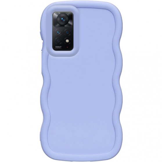 Чехол TPU Ripple для Xiaomi Redmi Note 11 Pro 4G/5G  Lilac Blue