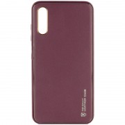 Шкіряний чохол Xshield для Samsung Galaxy A50 (A505F) / A50s / A30s Бордовий / Plum Red
