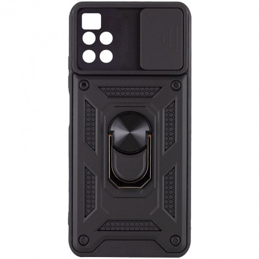 Ударостійкий чохол Camshield Serge Ring для Xiaomi Poco M4 Pro 5G Чорний - зображення 3 