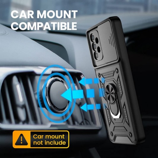 Ударостійкий чохол Camshield Serge Ring для Samsung Galaxy A53 5G Чорний - зображення 3 