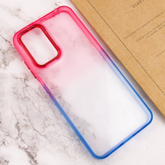 Чохол TPU+PC Fresh sip series для Xiaomi Redmi Note 10 Pro / 10 Pro Max Синій / Рожевий - зображення 2 